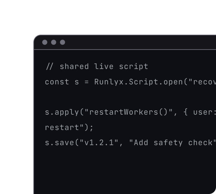 Engineering dashboard and code environment