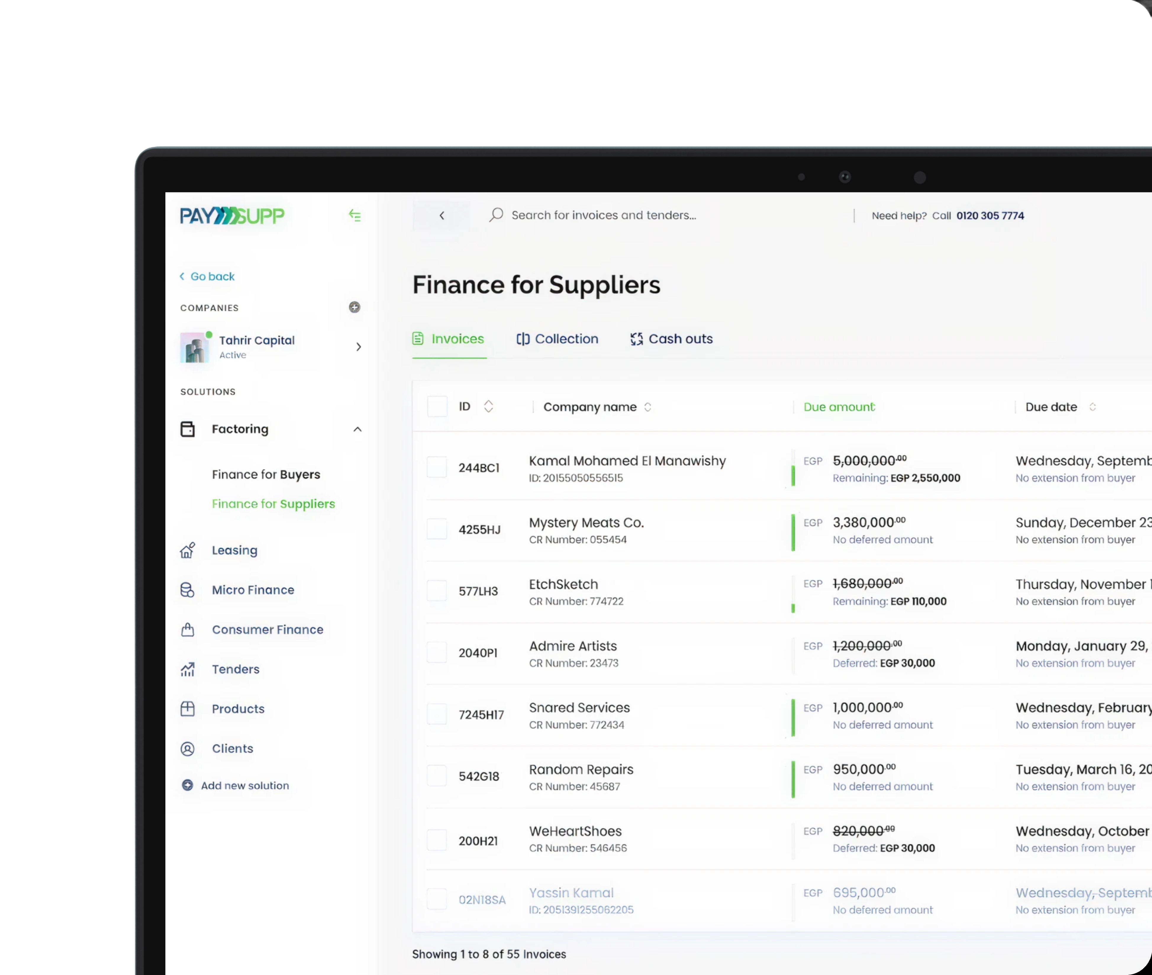 Digital infrastructure dashboard