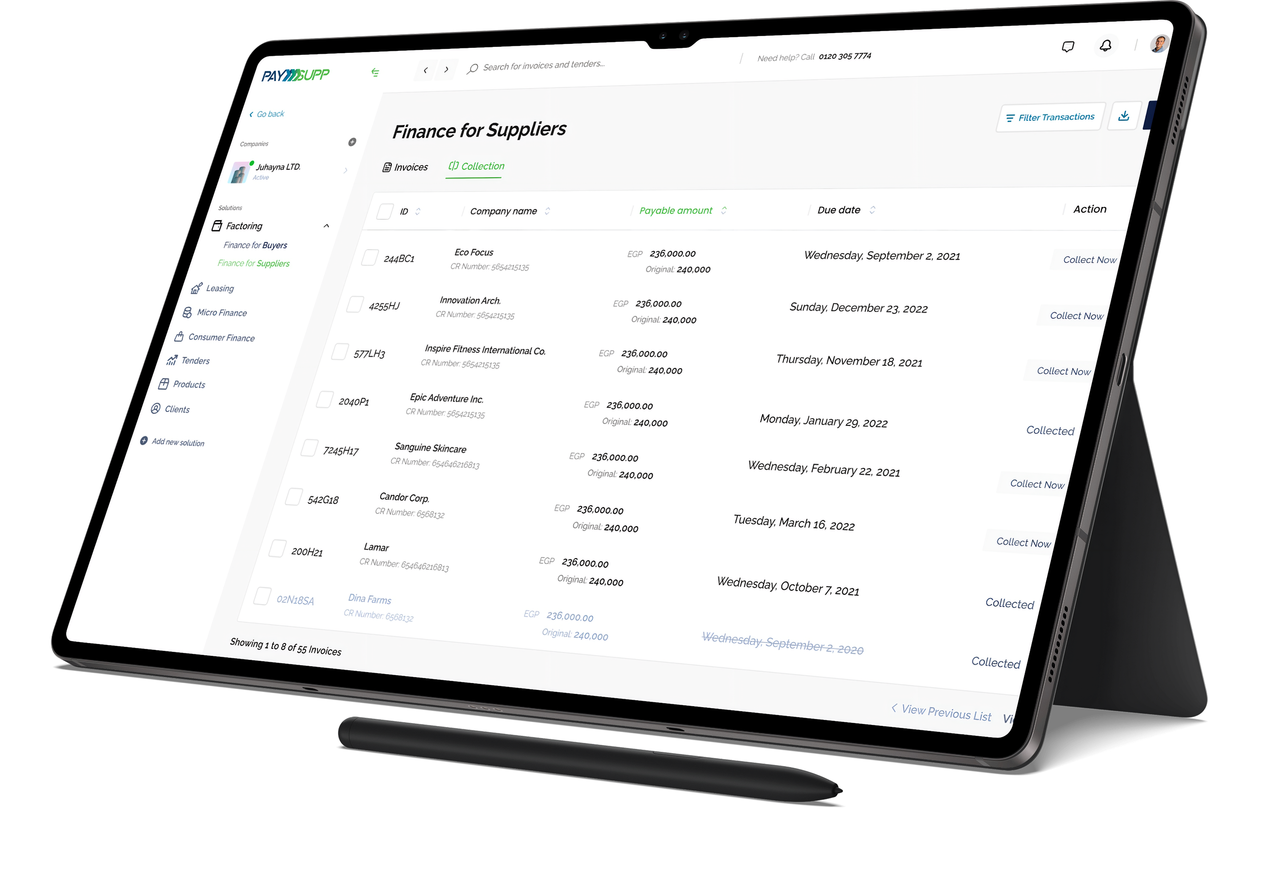 PaySupp Dashboard Interface