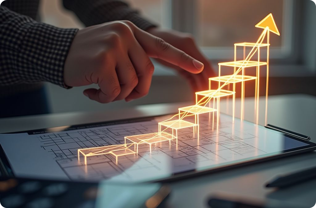 Upward Trend Hologram