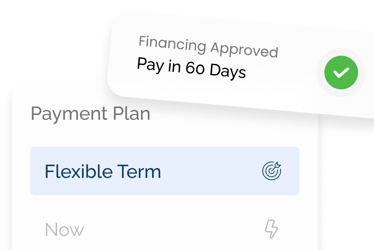 Flexible payment terms