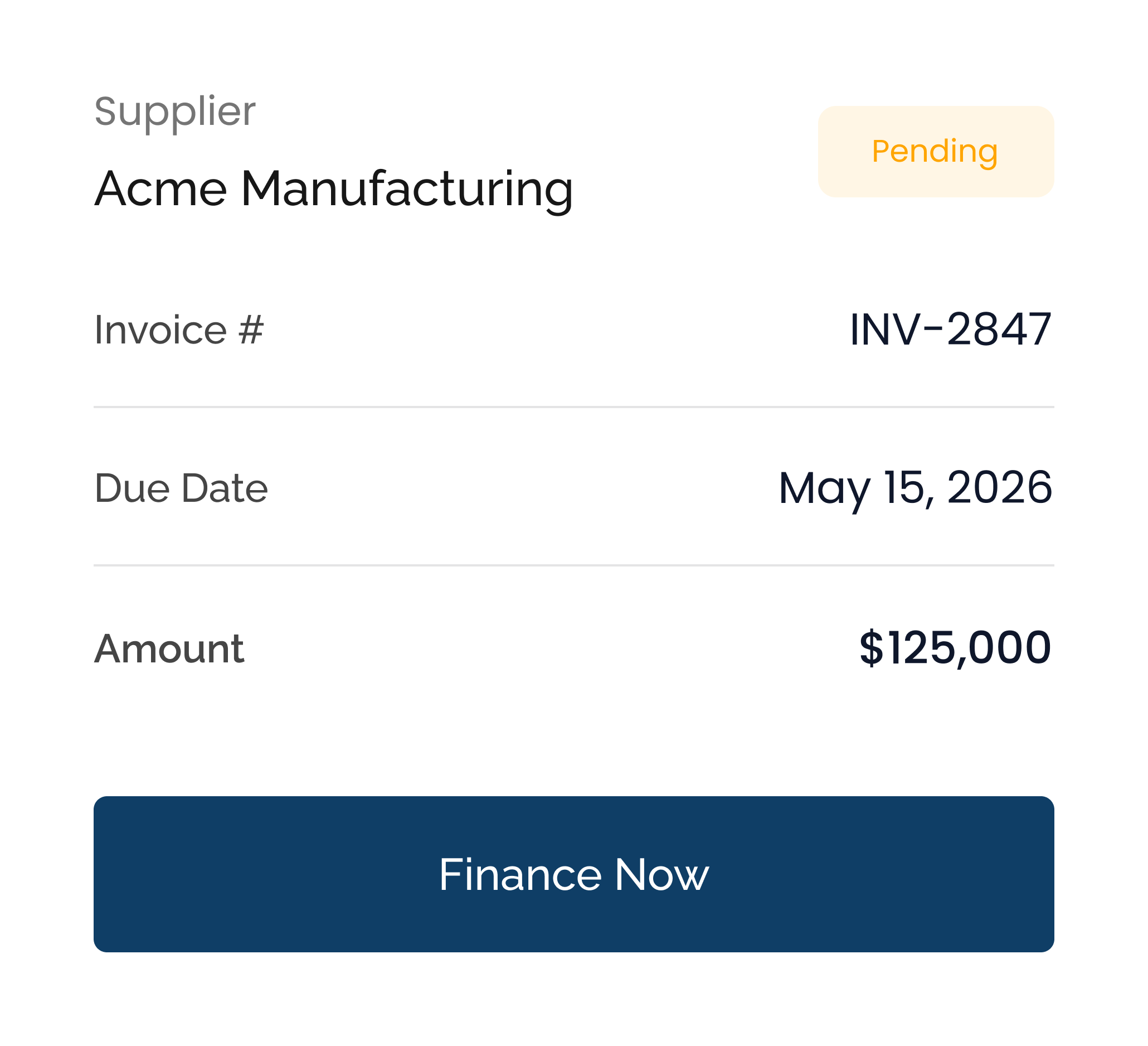 Faster Access to Cash